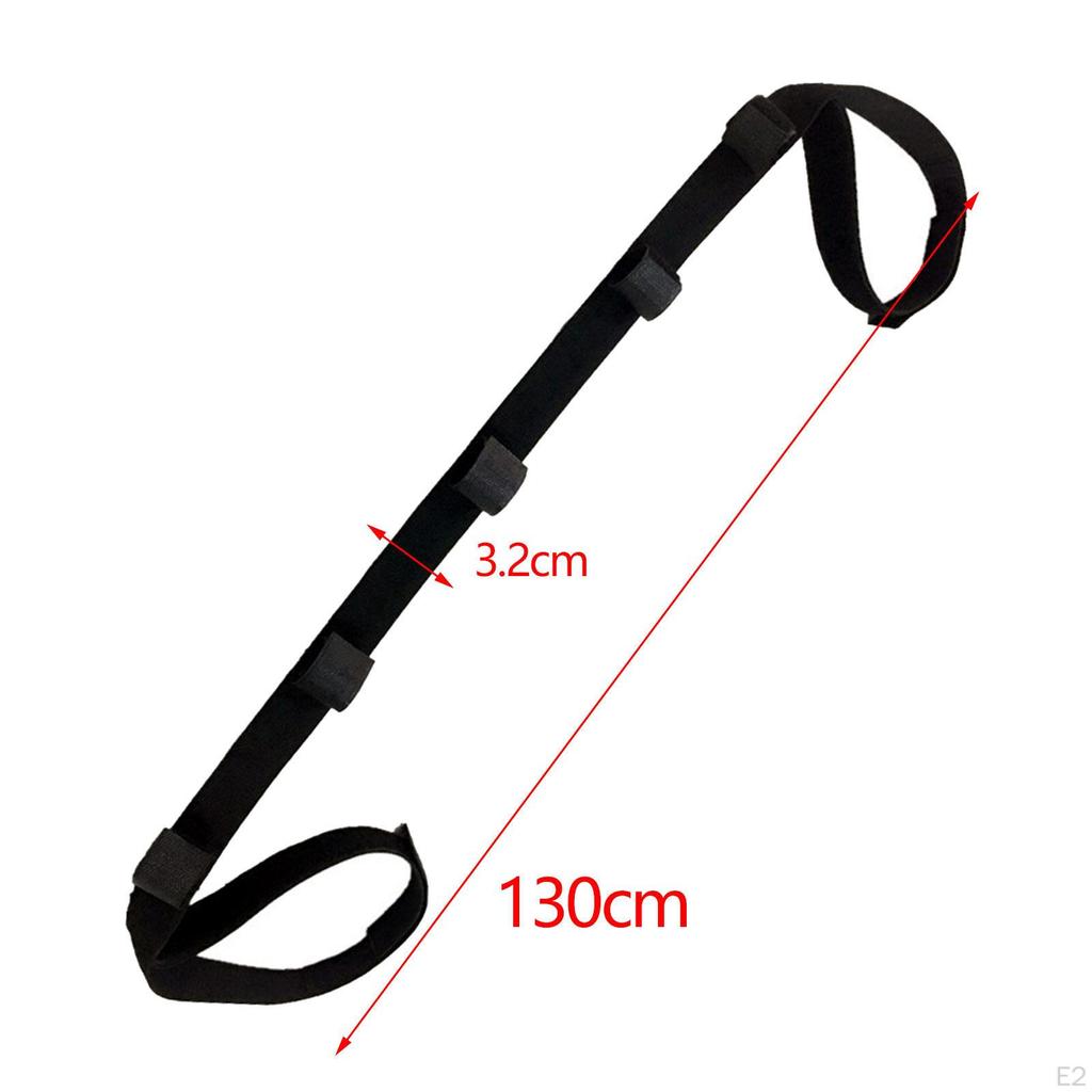 Fishing Pole Rack Belt Rod Holder Storage Organizer Save Spacer Carrier Strap 5 Slots for