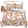 Cute Corgi Children'S Duvet Cover Puppy Bedding Set Kawaii Pet Animal Three-Piece Set