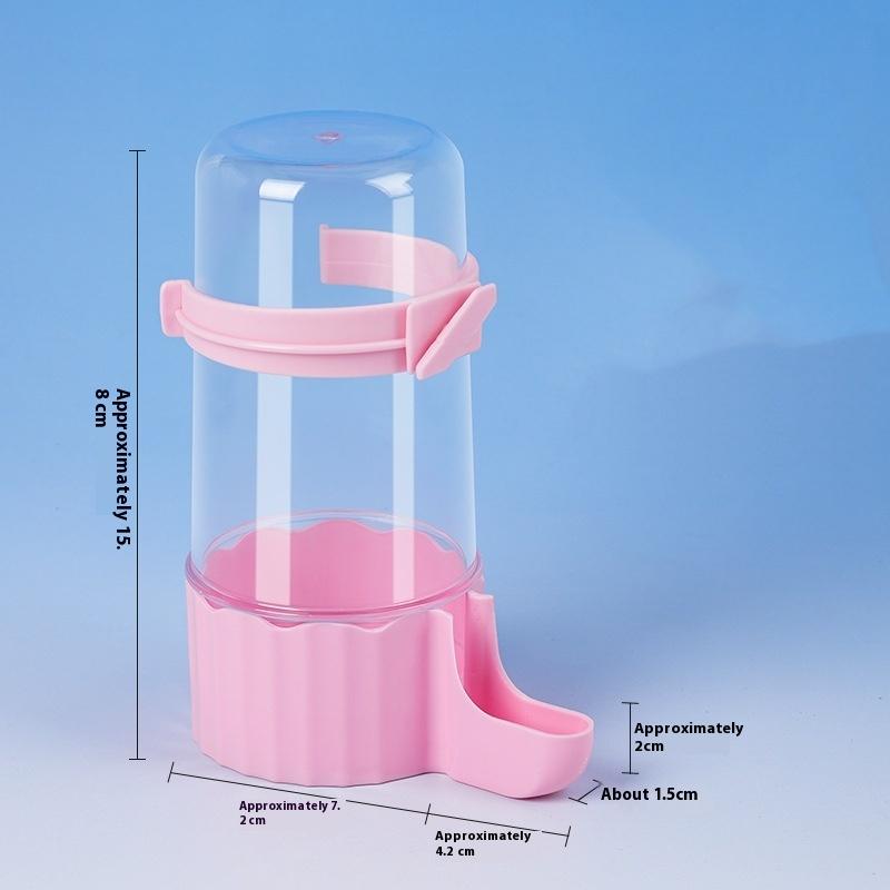 Transparent Fütterung Bewässerung Automatisch Doppelzweck Vogelfutterspender Große Kapazität Wasserspender Futterspender Vogelkäfig Zubehör