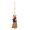 Mini Witch Broom Car Pendant Wooden Halloween Ornament for Rearview Mirror 1:6/1:12 Miniature Doll Houses Scale Accessory