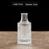 Retro Embossed Transparent Glass Vase: French-Inspired Luxury Home Decor for Living Room