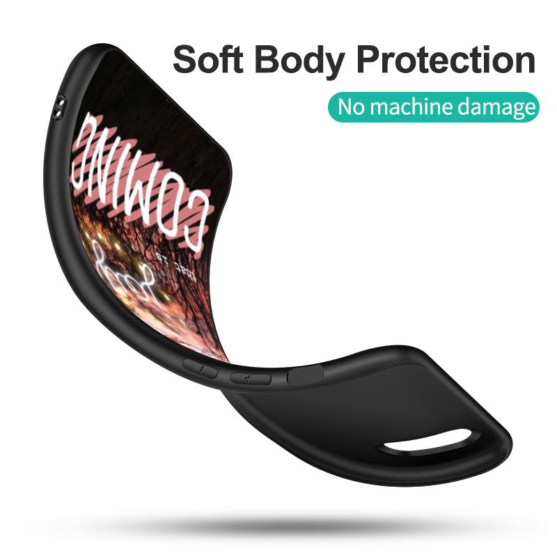 Capa preta de tpu para Xiaomi Redmi 5 5plus 6 6a 7 7a 8 8a capa traseira sabedoria cristã de jesus