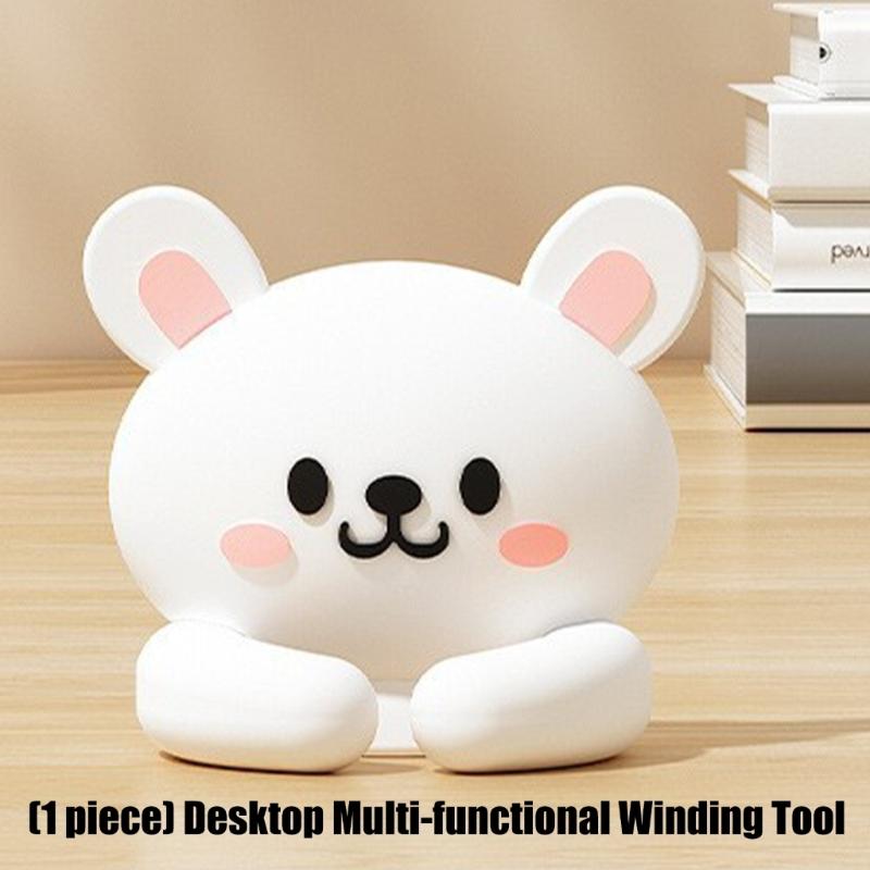 Tragbarer Kabelhalter Selbstklebende Montage Kein Bohren Erforderlich Kabelhalter-Clips für Schreibtischgebrauch Niedliches Design