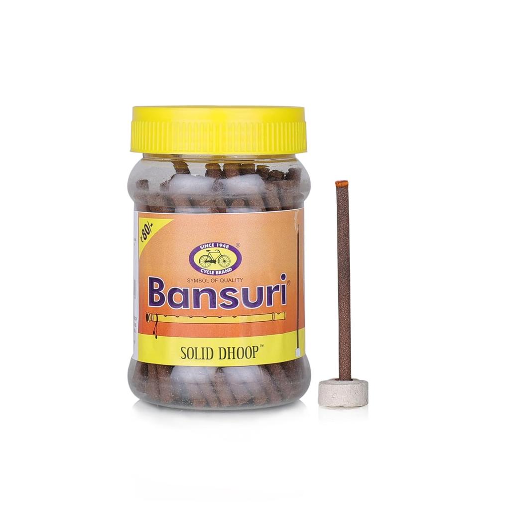 Cycle Pure Bansuri Bambooless Dhoop Sticks 4 Pack 100g Each Handcrafted for Pooja Meditation Yoga