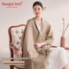 Shanghai Story 100% Wool Embroidered Shawl Scarf