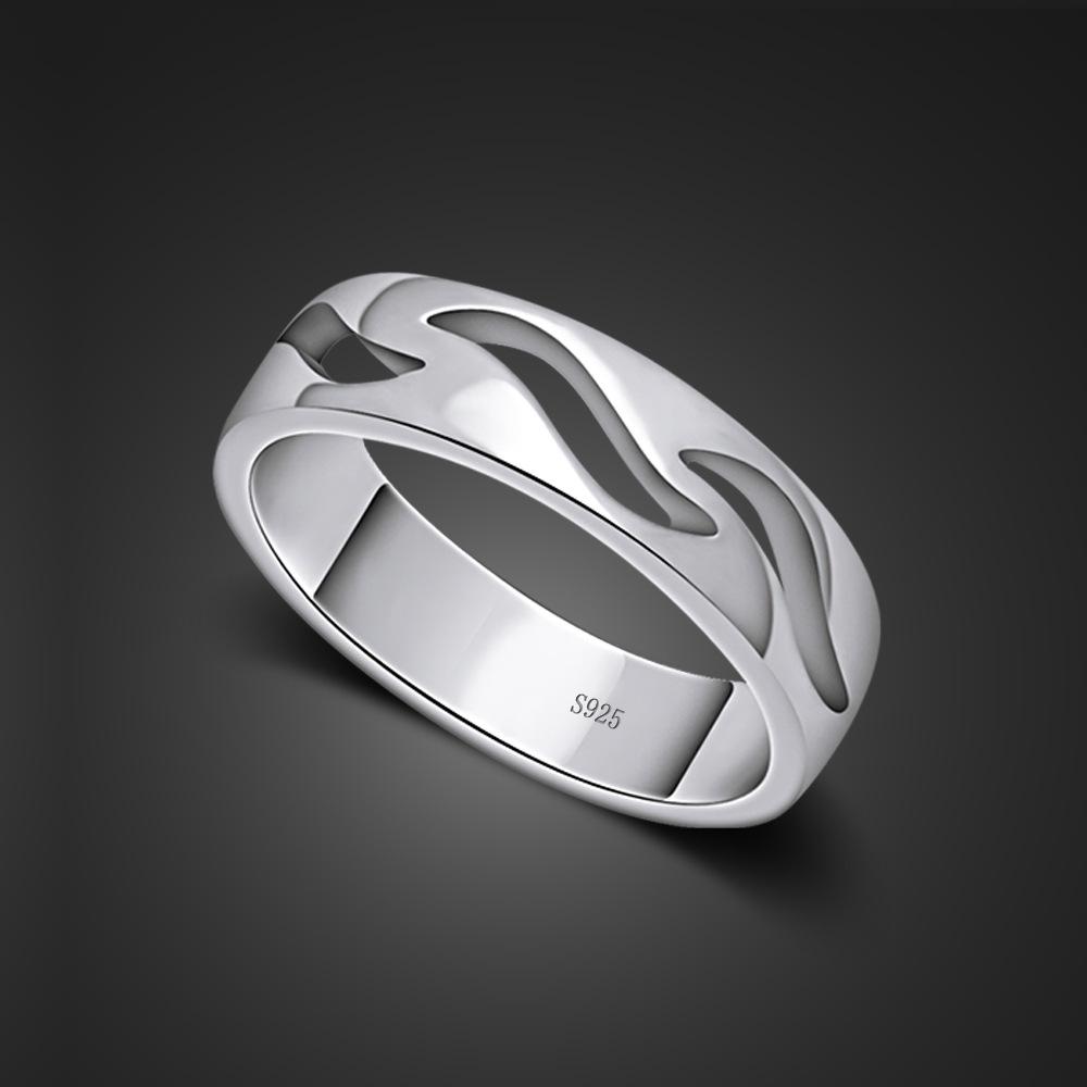 

Простое геометрическое кольцо для пары с листиком, маленькое свежее кольцо для школьницы с платиновым покрытием, кольцо, товары 4