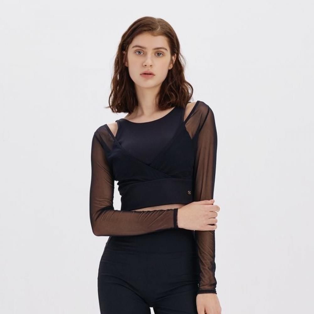 HuiT 2in1 Bra Long Sleeve T hTwTl3k12T