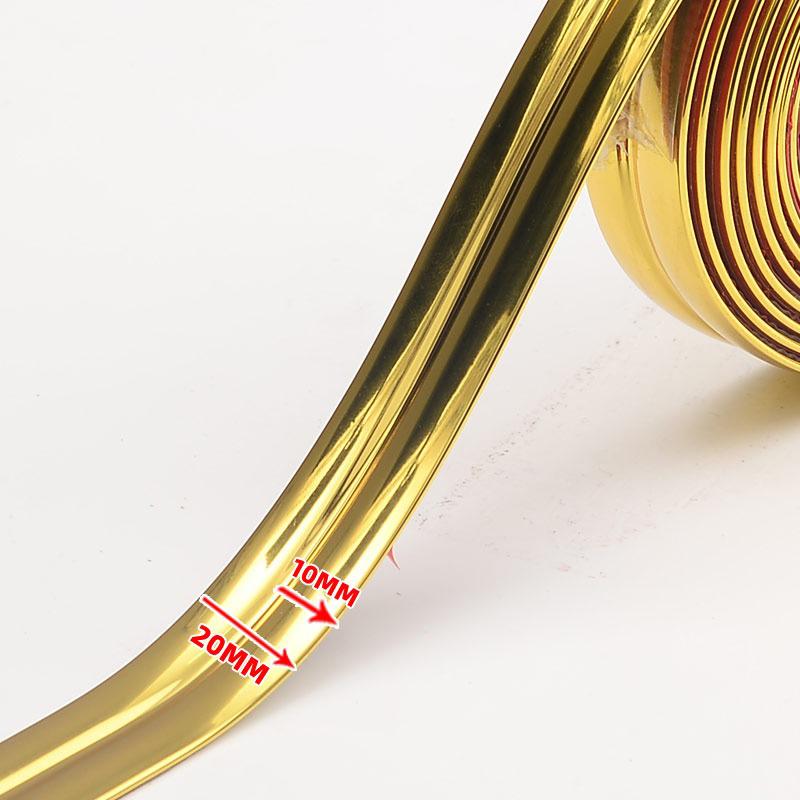 5 Rolls × 5M PVC Self-Adhesive Wall Corner Guard - Protective Trim Edge Molding for Walls, Windows, Tables, Countertops & Frames