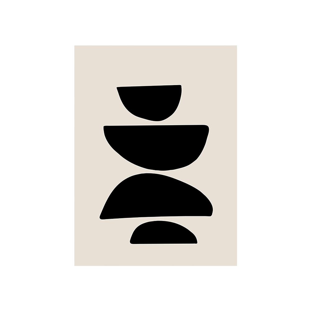 Simple Bohemian Abstract Painting Wall Canvas Print Art Poster Minimalist Black Line Picture for Living Room Home Decor Cuadros