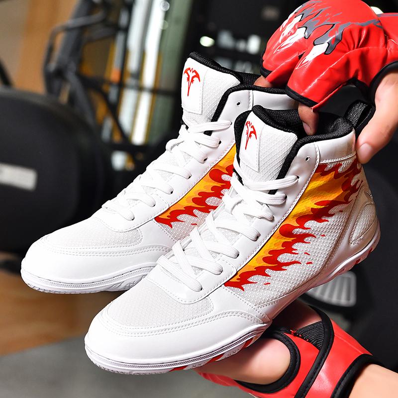 Professional Wrestling and Boxing Shoes, Men's Indoor Fitness Flying Shoes, Lightweight Wrestling Shoes, Sizes 38-46