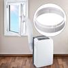 Mobile Air Conditioning Exhaust Duct Connector Circular Sealing Baffle For Panels Supporting Bidirectional Swivel Rotation