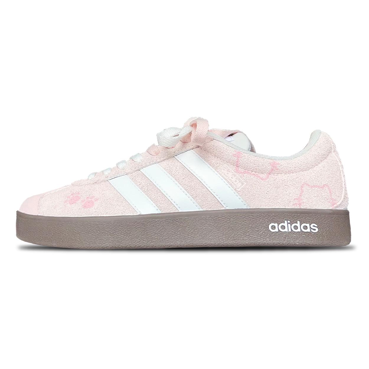 

Adidas VL COURT 2.0 Abrasion Resistant Balance Low top Skateboard Shoes Unisex Cherry Blossom Pink HQ1802(TEAM866- ) 39⅓