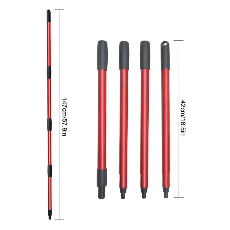 4PCS Mop Replacement Handle Home Mop Replacement Stick Compatible with Most Mop Handle for Easy Wring Mop Refills