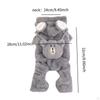 Dog Hoodie Clothes Cute Bear Sweater Coat Costume Plush Soft Pet S