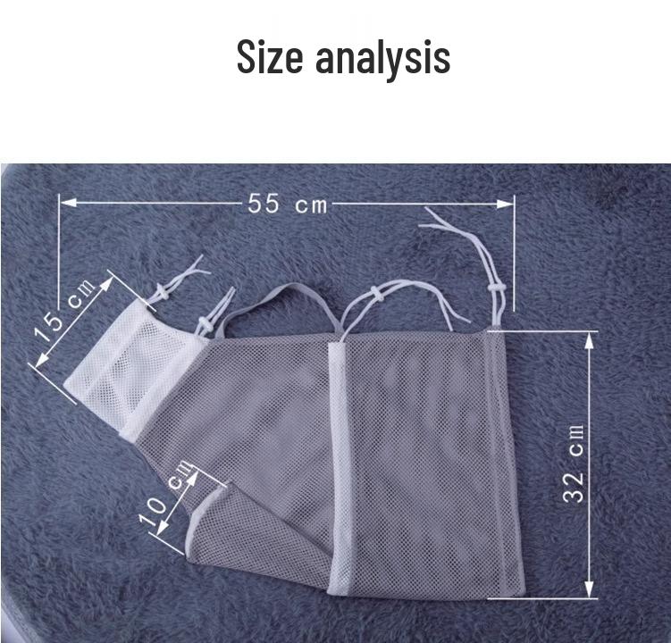 Anti-Scratch Cat Bathing Bag with Nail Clippers