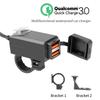 Motorcycle Charger Multifunction Waterproof Dual USB Adapter 12V Phone Dual Quick Charge 3.0 5V 3.1A With Switch Moto Accessory