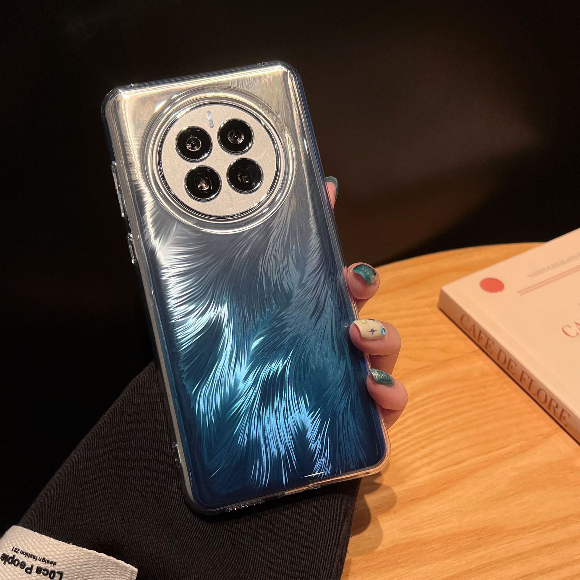 

Чехол с золотым тиснением в виде лисьего хвоста для Huawei Mate70Pro и Креативная противоударная защитная накладка для Pura70 для Mate60pro pura70pro+