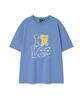 WACKY WILLY [Wacky Willy X Lee] Aikikiri Graphic Short Sleeve T-Shirt Blue