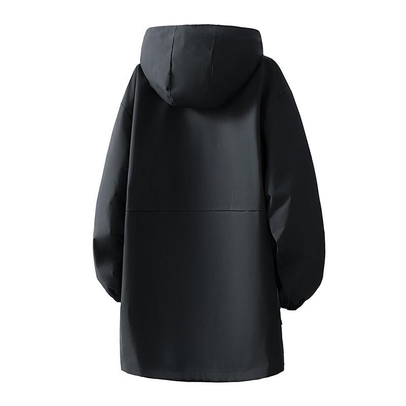 Wassup Sohot Men's Hooded Mid-Length Jacket