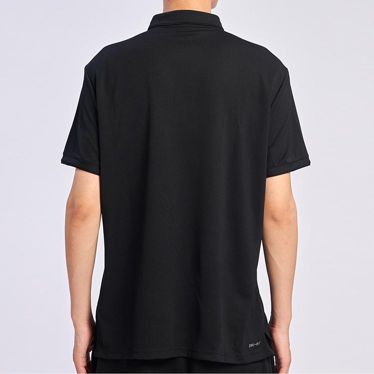 Nike Lässiges Sport-Poloshirt mit kurzen Ärmeln für Herren Tops Schwarz AQ5304-010