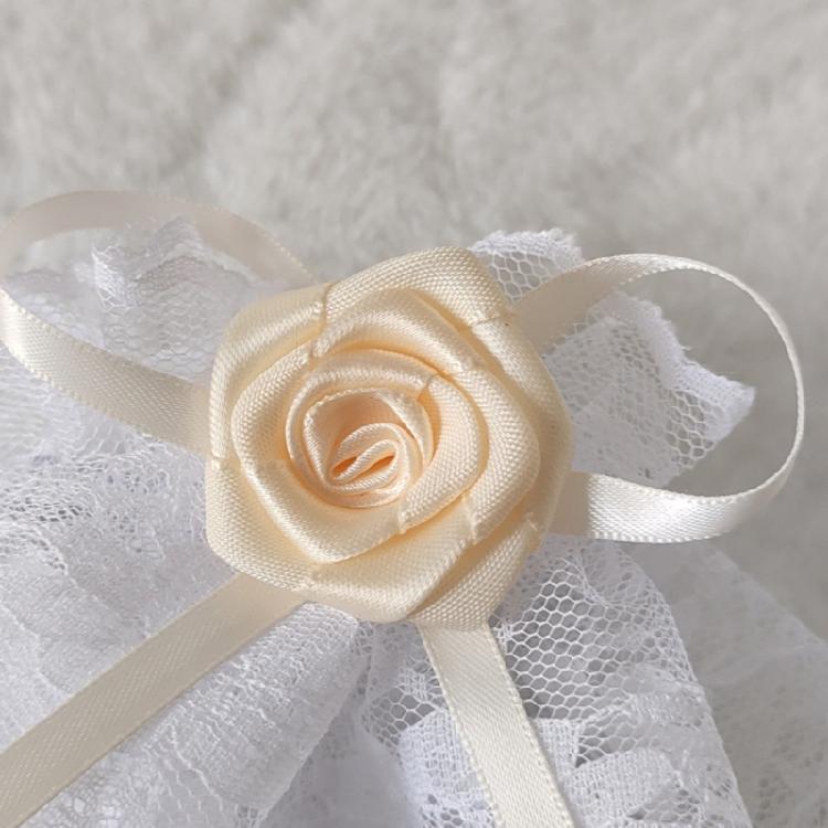 Elegant Ribbon Lace Wrist Cuff False Sleeves Bowknot Jabot Costume Accessory Ribbon Ruffled Brim Crosses Wristband