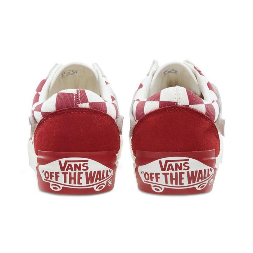 Vans Su Wukou X  Old Skool Series Pig Year Velcro Lightweight Low-Top Skate Shoes Unisex Sneakers Red White Checkerboard VN0A38G1SHJ