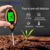 4-In-1 Soil Moisture Meter Digital pH Meter/Soil Moisture/Plant Temperature/Light Intensity Suitable for Soil Testing In Gardens