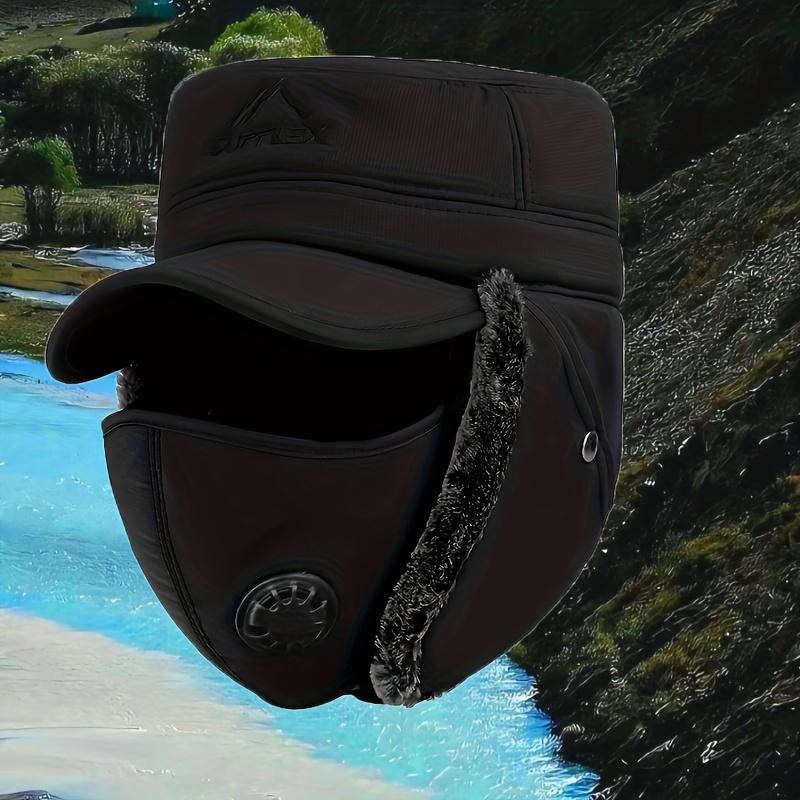 

Зимова вітрозахисна балаклава лижна маска - Регульований захист вух для чоловічого велосипедного та снігового спорядження. Купуйте зараз! чорний