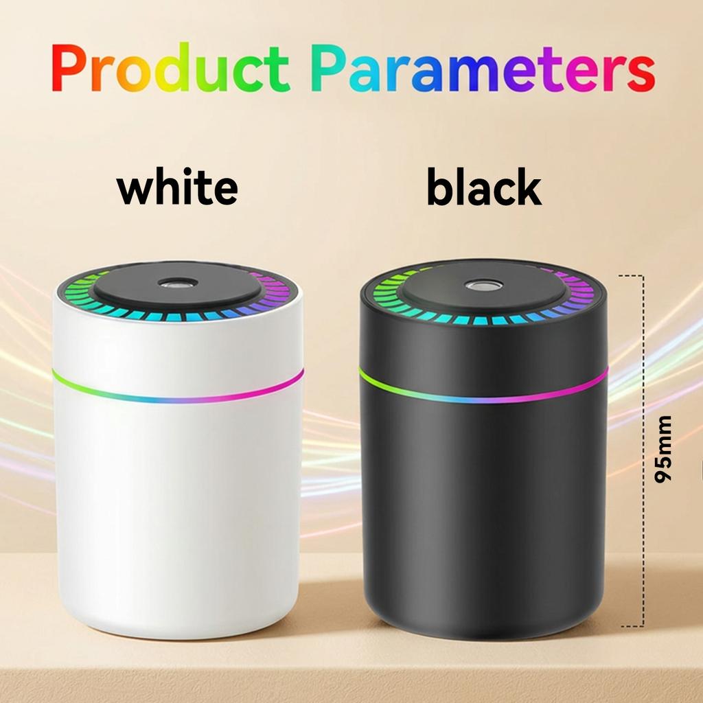 USB Power 180ML Mini Electric Air Humidifier Aromatherapy Aroma Diffuser Essential Oil with Colorful Lights for Car Bedroom Home