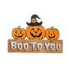Halloween Gnomes Wooden Ornaments for Haunted House Halloween Party Decoration