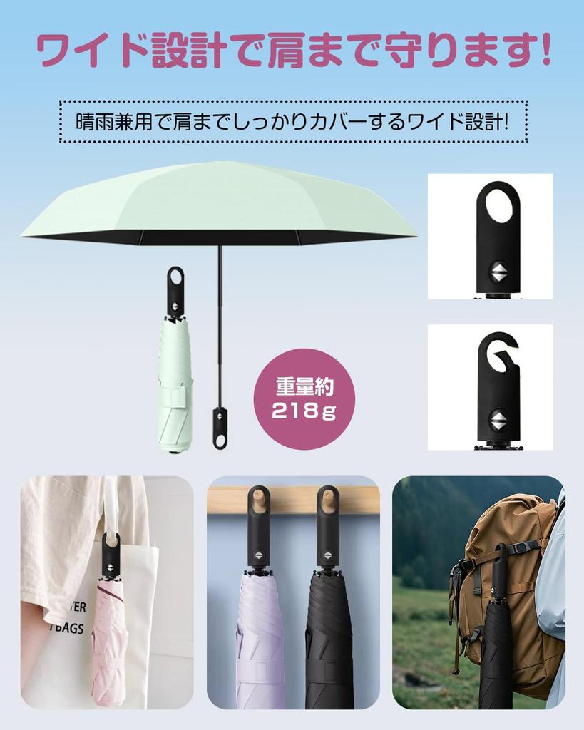 Sun UV Reflective Cooling Automatic Suitable for Sunny and Rainy 6 UV with Storage Pouch Umbrella, 100% Protection, Lightweight, Foldable,