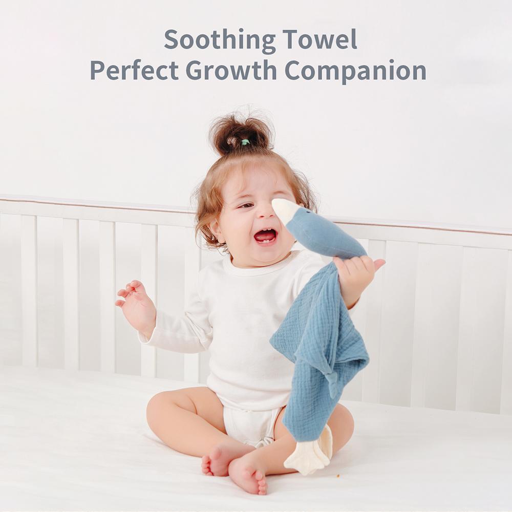 Bebekler için Sevimli Hayvan Güvenlik Battaniyeleri Yumuşak Pamuklu Loveys Bebekler için Yatıştırıcı Havlu Unisex