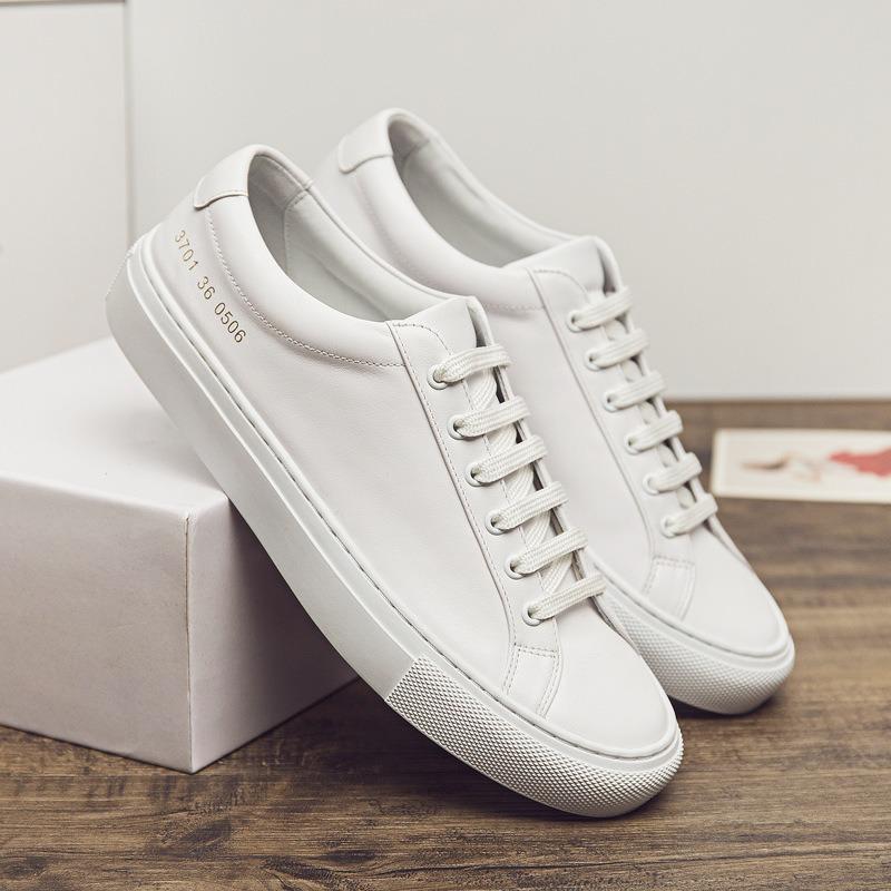 

Высококачественные маленькие белые туфли женские новые весенне-летние кожаные парные модели мужские и женские повседневные кеды 45 (male size) белый