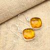 Honey Topaz Gemstone Handmade 925 Solid Sterling Silver Jewelry Earrings For Women