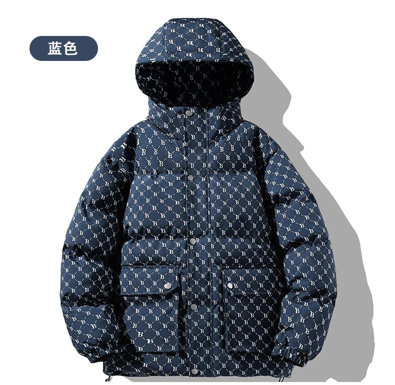 

Повседневная мужская хлопковая куртка однотонная свободная зимняя для ежедневной носки теплая 4XL