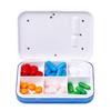 Tragbare Mini-Pillenbox mit Zeiterinnerungen 6 Fächer Pillen-Organizer Elektronische Erinnerungs-Pillenbox mit Timer Fünf Gruppen