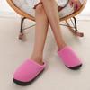 Fashion Winter Home Warm Plush Slippers Women Solid Color Soft Sole Fluffy Slippers Woman Closed Toe Non-Slip Cotton Shoes Slides 2025