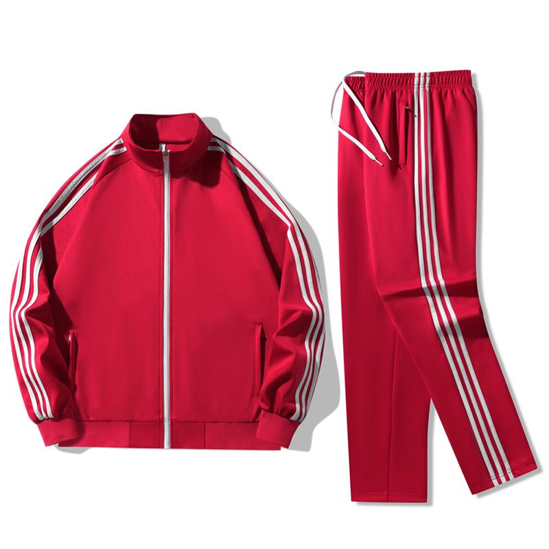 26 Styles Unisex Langarm-Sportanzug - Frühling/Herbst Lauf- & Fitness-Trainingsanzug mit drei Streifen