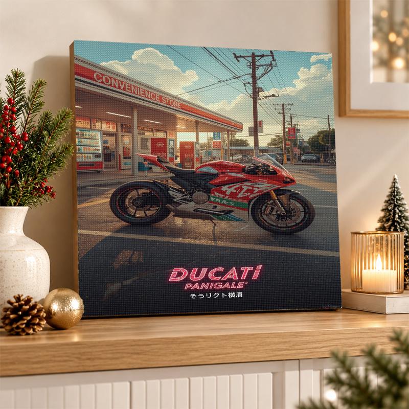 Ducati Corse Diamond Painting Kit 5D Full Drill DIY Diamond Mosaic Wall Art Home Decor