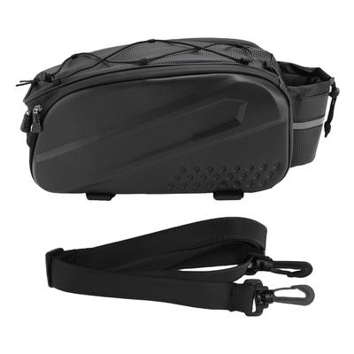 Bike Rear Rack Bag Water Proof 14L EVA Hard Bike Back Seat Bag with Reflective Strip for Cycling Supplies