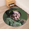 Billie Eilish Printed Round Rug Carpet Chair Rug Area Rug Entryway Doormats,for Office Chair Living Room Bedroom Kitchen Room.
