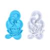 DIY Semi Three-Dimensional Lotus Snake Silicone Mold for Wall Decoration Handmade DIY Room Tabletop Epoxy Resin Mould