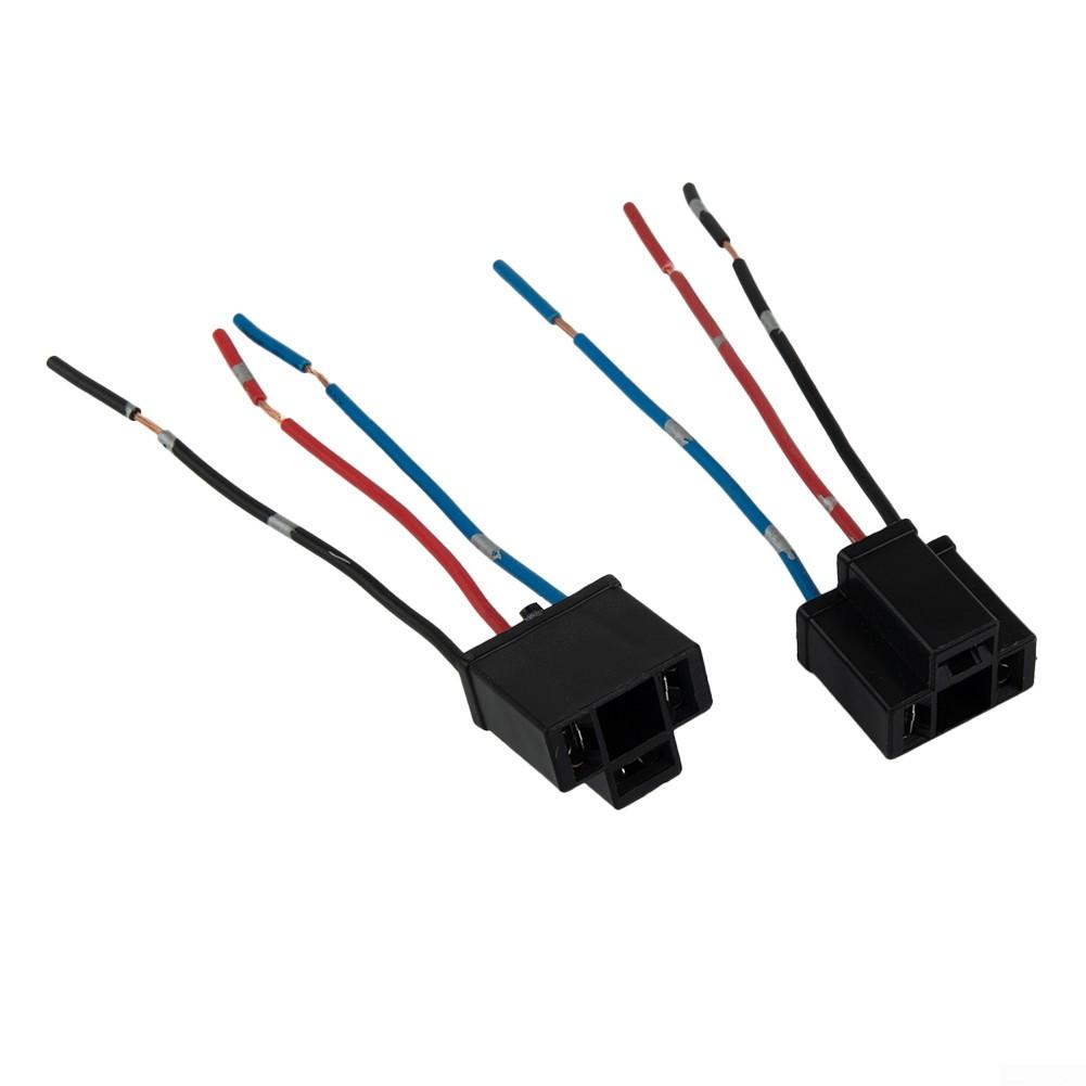 10 Gramm Steckdose 12/24V 2 x 2 Stück 3-poliger Anschluss Scheinwerfer