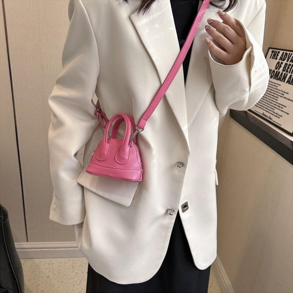 PU Leather Shoulder Bag Handbag Small Sling Bag Fashion Mini Crossbody Bag  Travel