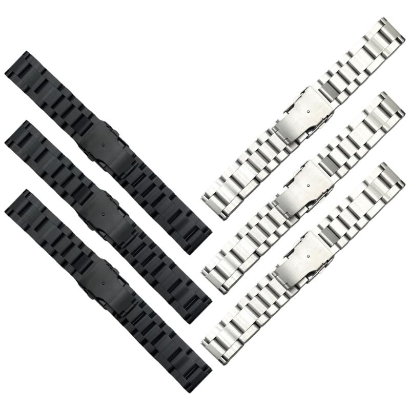 Smartwatch Adjustable Band Straps Wristband Bracelet Wear Resistance Unisex Waterproof with Double Press Fold Over Clasp