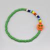 BONBEAU Armband mit Regenbogenperlen und Smiley-Anhänger, 5 Farben