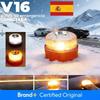 Luz de Emergencia V16 Homologada Aprobada Dgt Luz Baliza de Emergencia para Coche Recargable Inducción Magnética Luz Estroboscópica