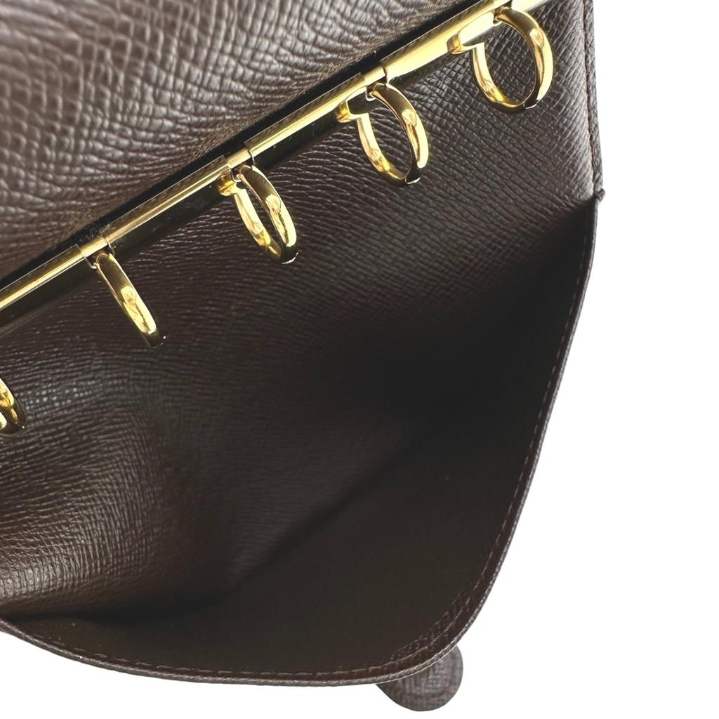 LOUIS VUITTON Damier Agenda PM Notebook cover Damier canvas Brown unisex R20700 Used