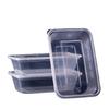 Disposable 750ml Rectangular Takeaway Box with Lid - Thickened Transparent Plastic Lunch/Fruit/Fast Food Container