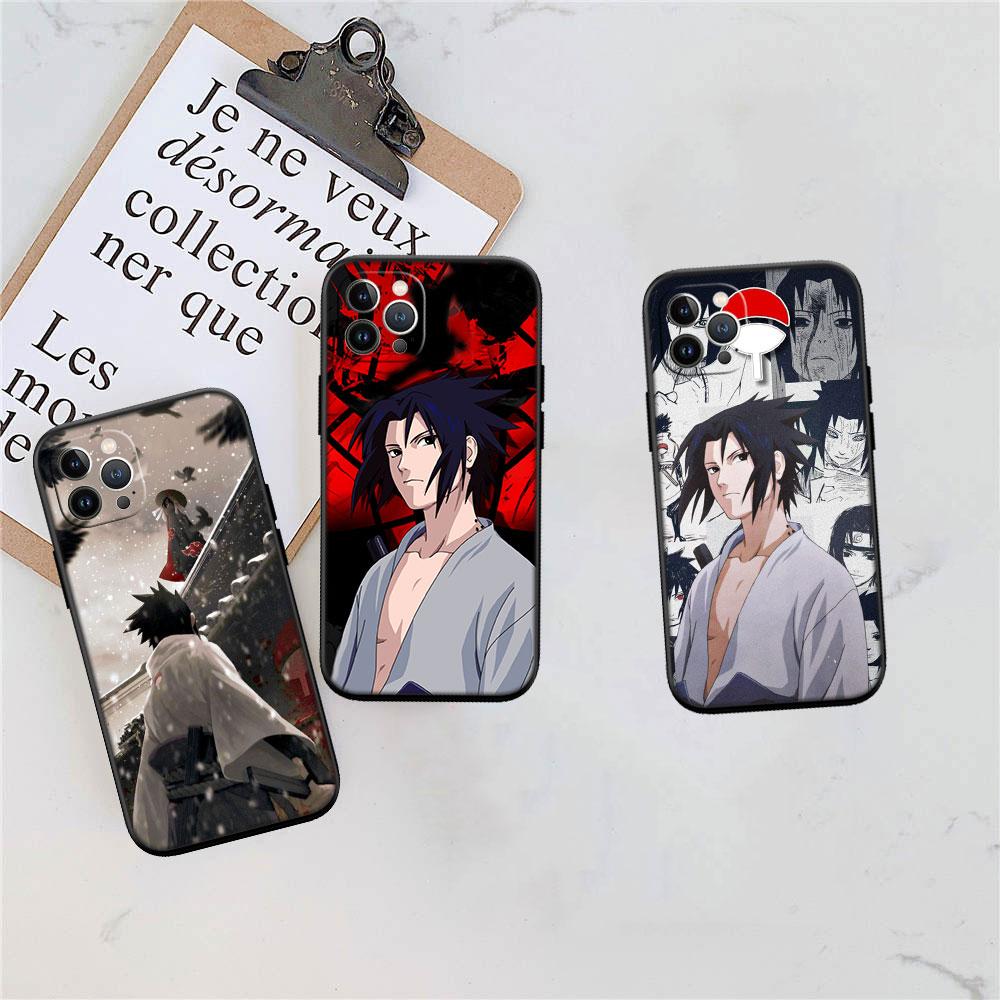 LO76 Naruto Uchiha Sasuke Soft Shell Phone Case for iPhone SE X XS XR 11 16E 17 Pro Max Air 8 7 6 6s Plus